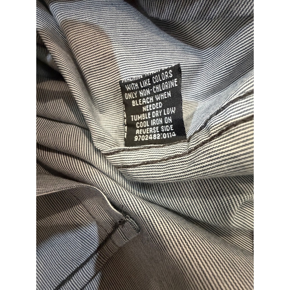 Drill Clothing Company Mens Small Blue White Striped Roll Tab Button Down Shirt - Picture 6 of 8
